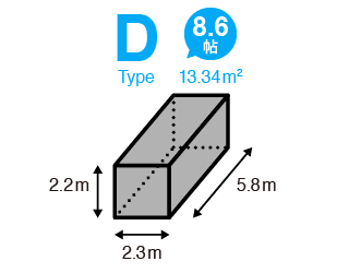 コンテナ　Dタイプ 8.6帖